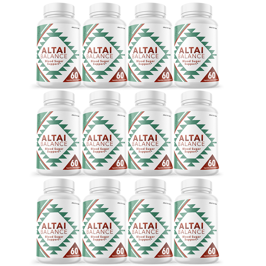 Altai Balance - Blood Sugar Support Dietary Supplement 60 Capsules (12 Pack)